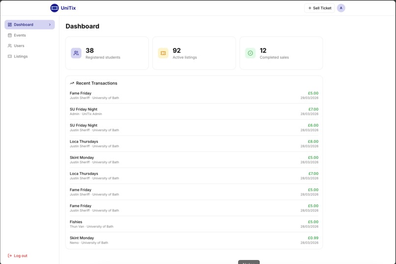 UniTix – screenshot 5