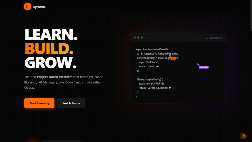 optimus – screenshot 1