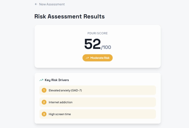 AURA: AI Early Warning for Youth Digital Addiction – screenshot 2