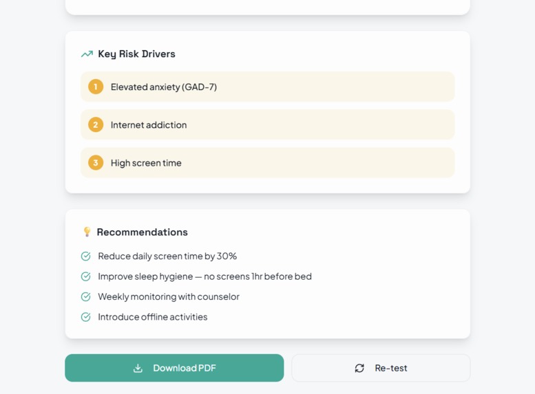AURA: AI Early Warning for Youth Digital Addiction – screenshot 4