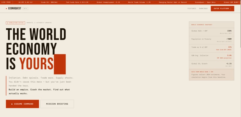 EconoQuest – screenshot 1