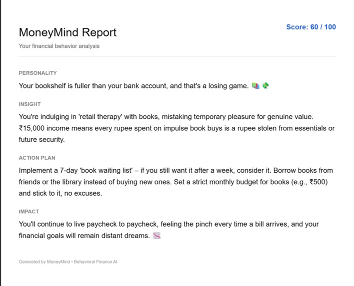 MoneyMind - Your AI coach for smarter money behavior      – screenshot 5
