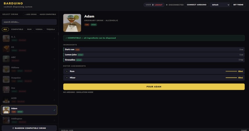 Bar-Duino – screenshot 4