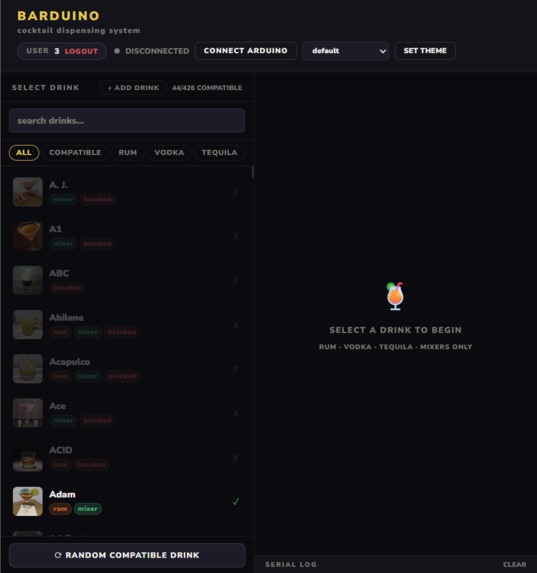 Bar-Duino – screenshot 3