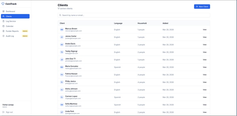  CareTrack - a full AI-powered case manager – screenshot 2