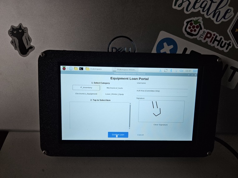 Makerspace Information Terminal – screenshot 4