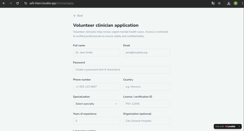 Voice-first mental health support – screenshot 5