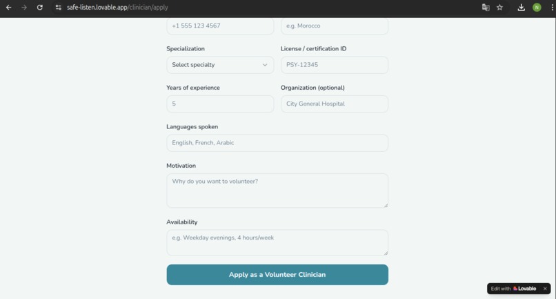 Voice-first mental health support – screenshot 6