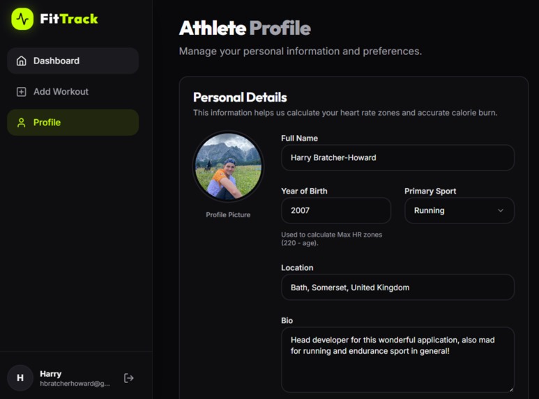 FitTrack – screenshot 4