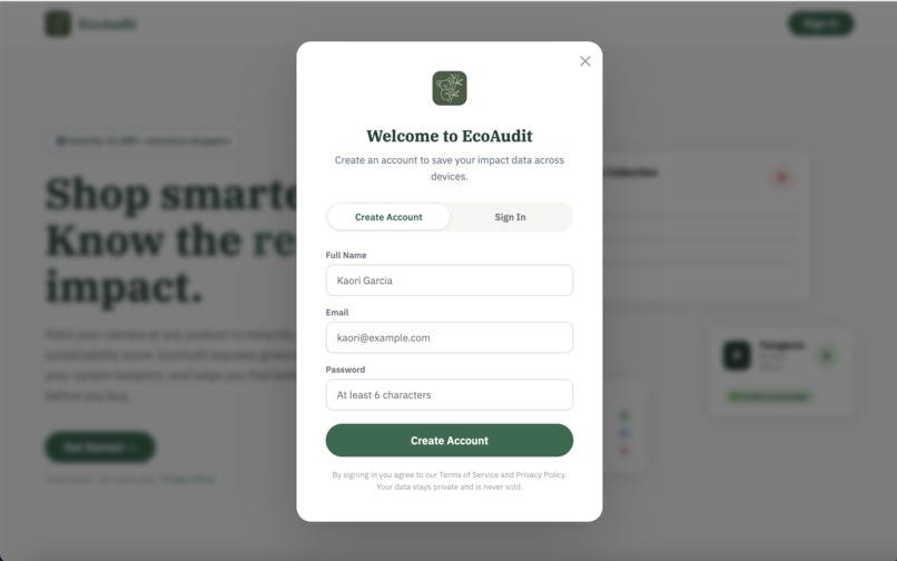 Eco-Audit – screenshot 2