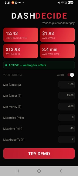 DashDecide – screenshot 2