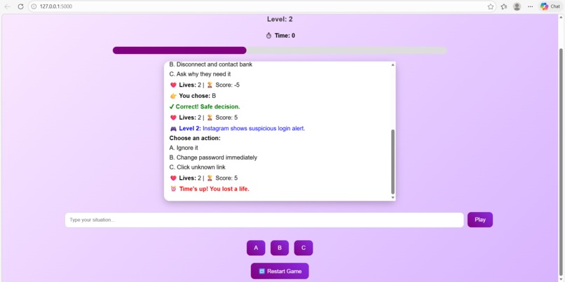 “SheShield: AI Survival Simulator” – screenshot 3