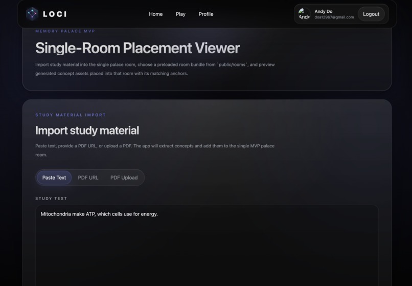 Loci – screenshot 2