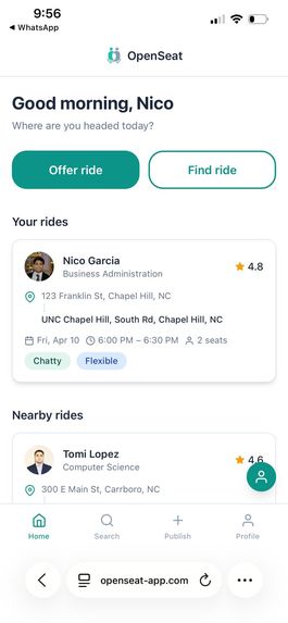 OpenSeat – screenshot 2