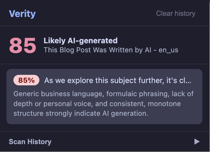 Verity – screenshot 3