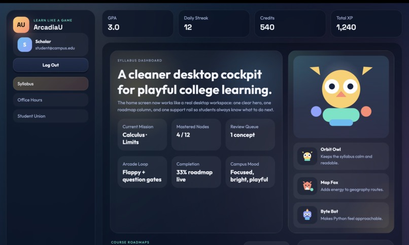 ArcadiaU – screenshot 4