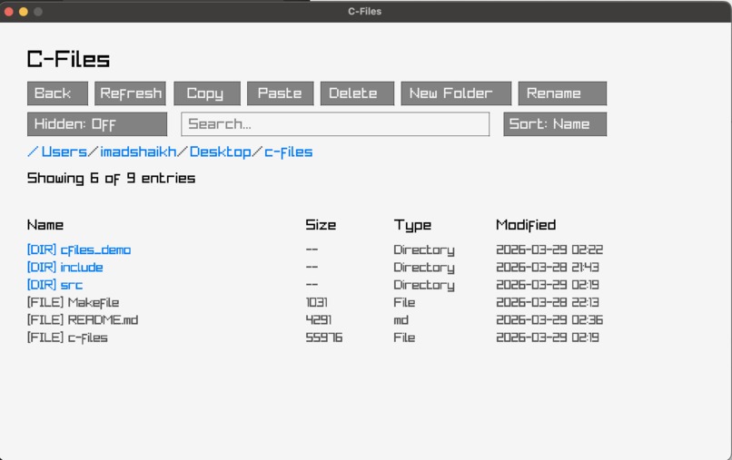 C-Files – screenshot 1