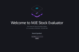 MJE Stock Evaluator