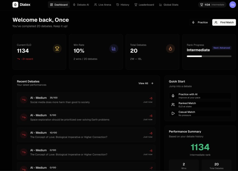 Dialex – screenshot 1
