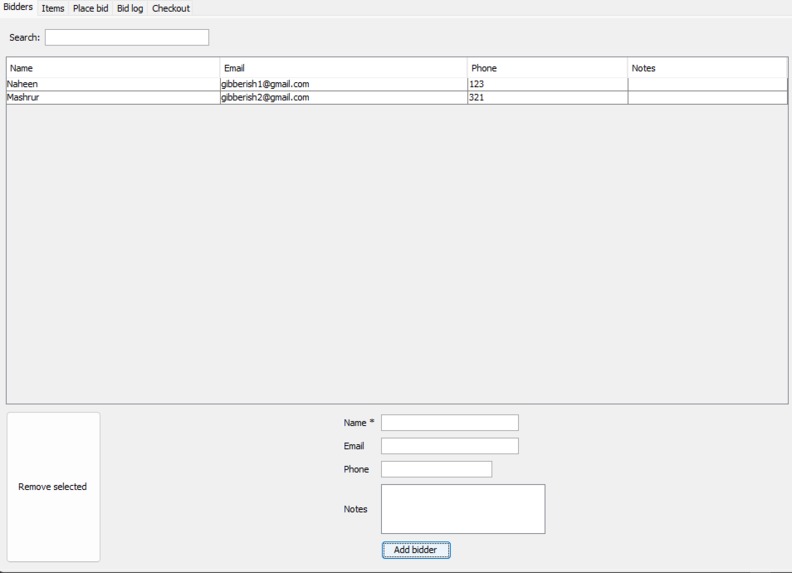 Bid Tracker – screenshot 2