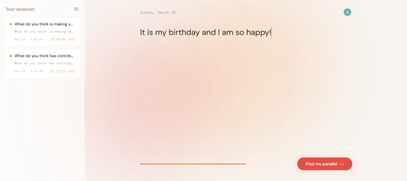 Parallel.me – screenshot 2