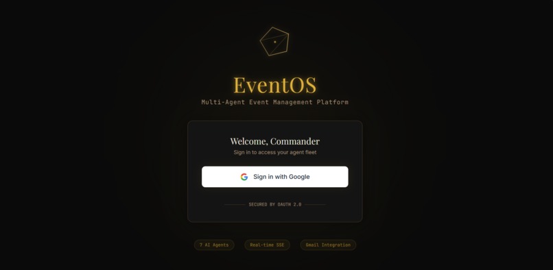 EventsOS – screenshot 1