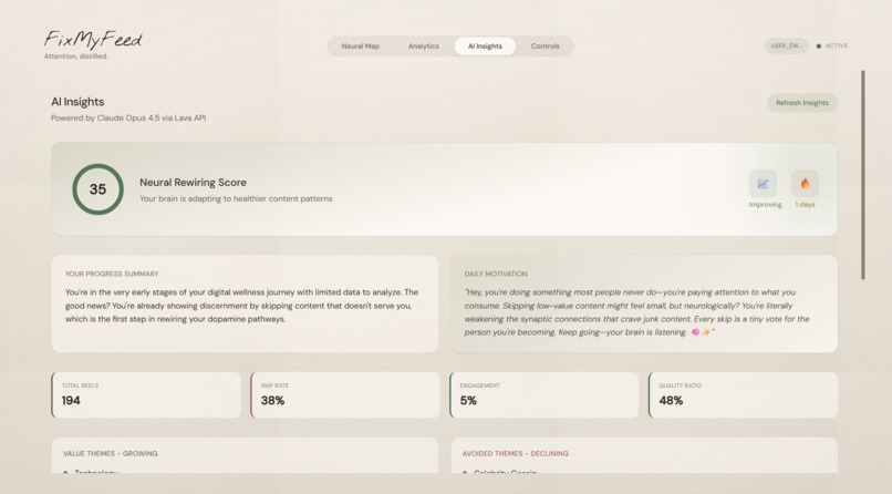 FixMyFeed – screenshot 5