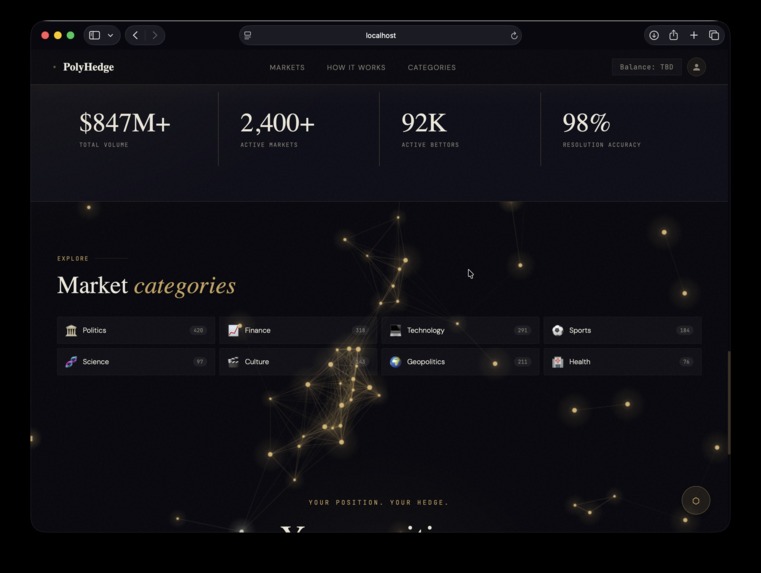 PolyHedge — Alpha Engine for Prediction Markets – screenshot 5