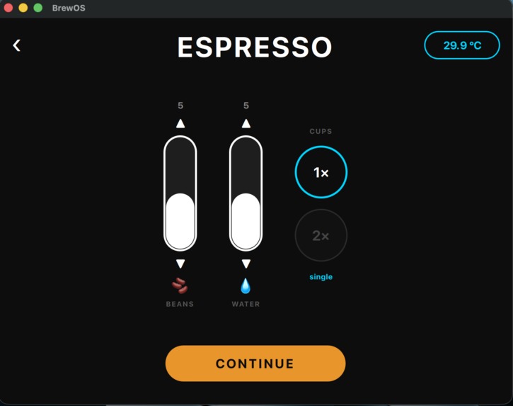 BrewOS – screenshot 2