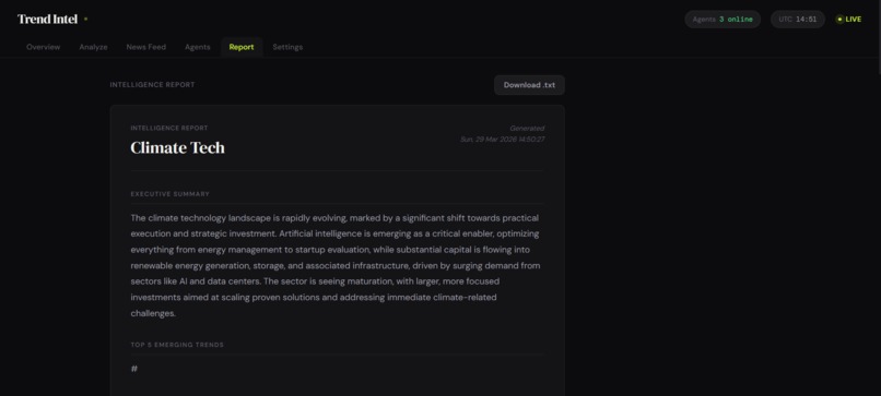 Trend Intel – screenshot 2