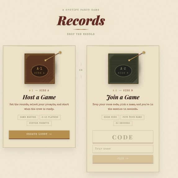 Records: The Music Taste Game – screenshot 1