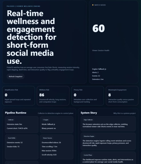 PulseOS – screenshot 2