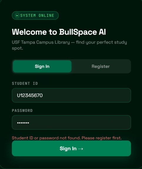 BullSpace AI — USF Smart Library System – screenshot 3