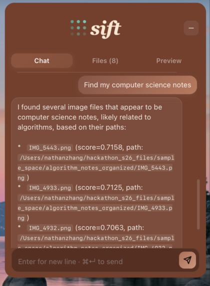 Sift – screenshot 1