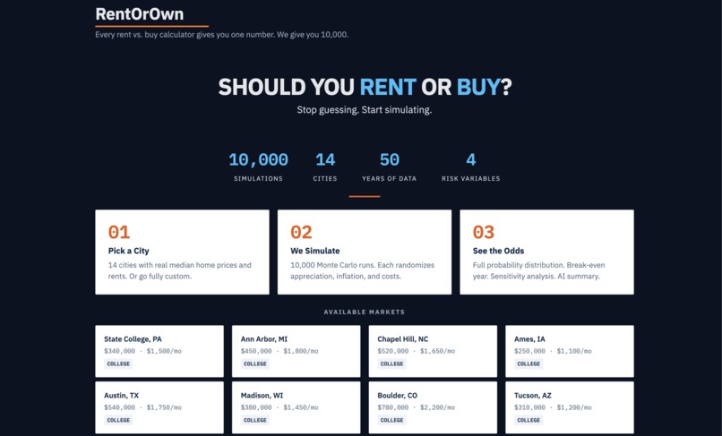 RentOrOwn – screenshot 1