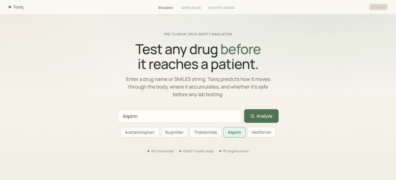 ToxIQ – screenshot 1