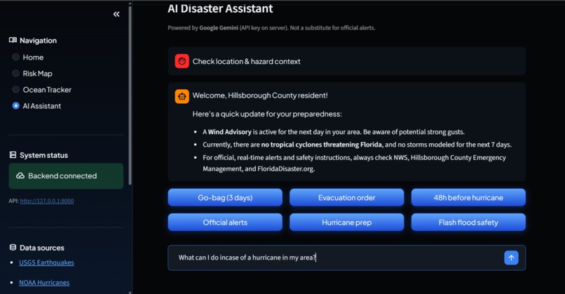 Disaster Risk Prediction – screenshot 3
