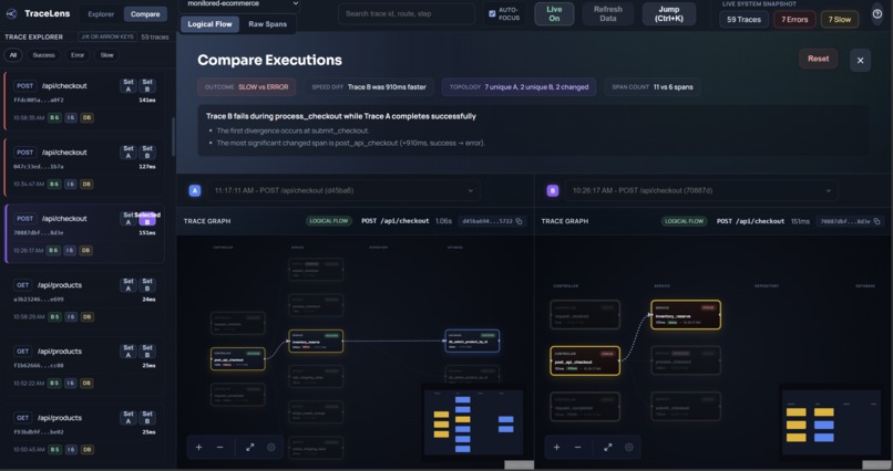 TraceLens – screenshot 2
