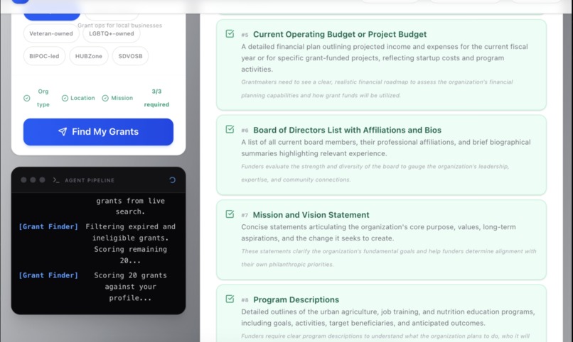 GrantMatch.ai – screenshot 1