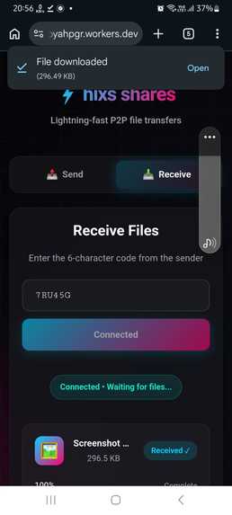 P2P File Transfer – screenshot 3