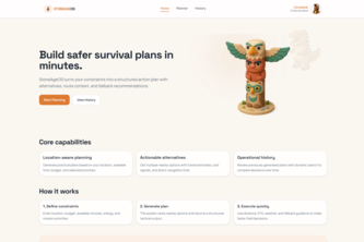 StoneAgeOS: AI Survival Route Planner