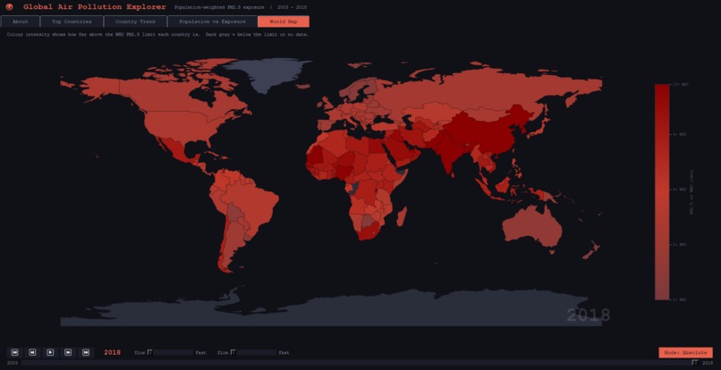 Global Air Pollution Explorer – screenshot 1
