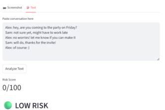 Conversation risk analyzer