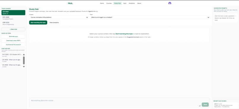 PAAL- Promptless AI- Assisted Learning Platform – screenshot 2