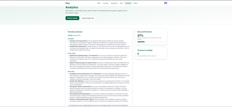 PAAL- Promptless AI- Assisted Learning Platform – screenshot 4