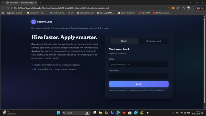 ResumeLens – screenshot 1