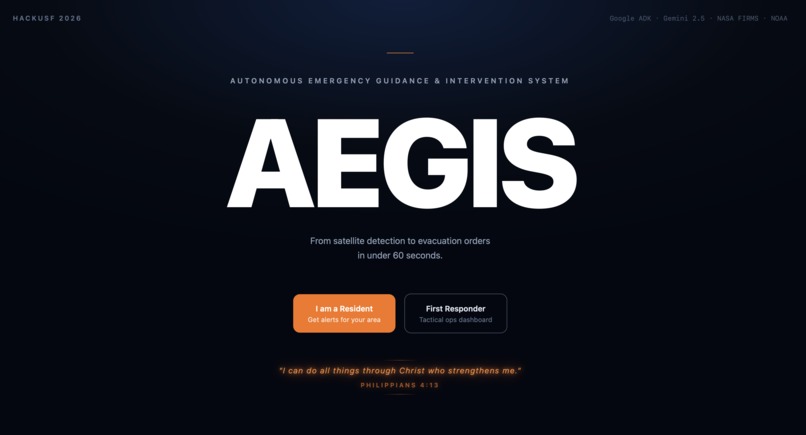 AEGIS - AUTONOMOUS EMERGENCY GUIDANCE & INTERVENTION SYSTEM – screenshot 1