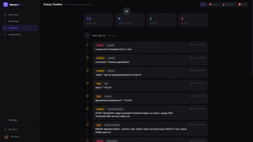 MemEx – screenshot 3