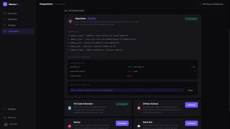 MemEx – screenshot 5