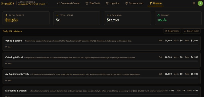 EventsOS – screenshot 3